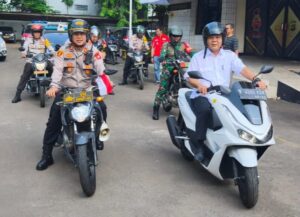 Polsek Bekasi Barat Bersama Tiga Pilar Gelar Patroli Skala Besar, Pastikan Situasi Wilayah Tetap Kondusif