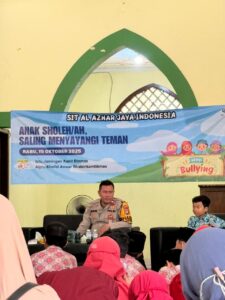 POLSEK BANTAR GEBANG EDUKASI ANAK-ANAK SDIT AL AZHAR JAYA INDONESIA TENTANG BAHAYA BULLYING