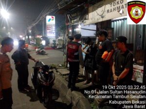 Patroli Mobile Polsek Tambun Selatan Sita 4 Motor Diduga untuk Balap Liar, Keributan Warga di Griya Asri 2 Berhasil Diredam