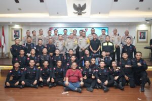 Kapolres Metro Jakarta Utara Syukuran HUT ke-80 Korps Brimob di Aula Wira Satya