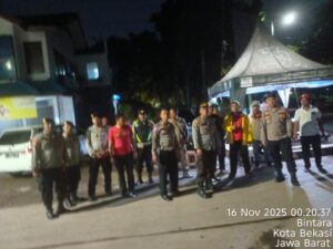 Patroli Skala Besar Polsek Bekasi Barat Antisipasi Kejahatan Jalanan