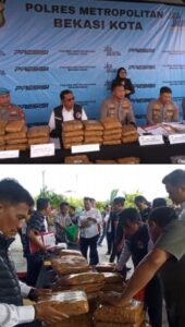 Polres Metro Bekasi Kota Ungkap 80 Kasus Narkoba & Obat Keras, Selamatkan 62 Ribu Jiwa