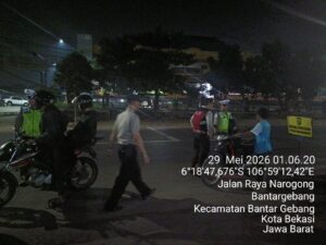 POLSEK BANTAR GEBANG GELAR KRYD, OPS JAYA 21 DAN PATROLI SKALA SEDANG ANTISIPASI TAWURAN, GENK MOTOR SERTA KEJAHATAN JALANAN