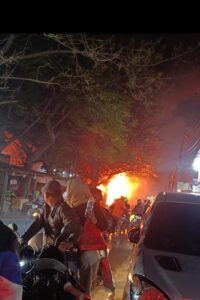 Kebakaran Hanguskan Lahan di Pinggir Jalan Darmawangsa Pisangan Kabupaten Bekasi, Penyebab Masih Diselidiki