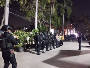 Antisipasi Guantibmas, Polsek Medansatria Gelar Apel dan pelaksanaan Patroli, Razia Stasioner Bergabung dengan Brimob