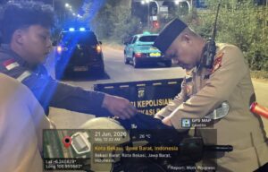 Jaga Jakarta On The Spot Kapolsek Bekasi Barat Pimpin KRYD dan Razia Stasioner, Cegah Tawuran
