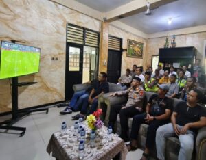 Jaga Jakarta On The Spot Polsek Bekasi Barat Gelar Nobar Piala Dunia 2026, Inggris Taklukkan Meksiko 3-2