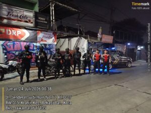 Jaga Jakarta On The Spot, Polsek Bekasi Barat Bersama Sat Brimob Polda Metro Jaya Gelar KRYD dan Razia Stasioner Berikan Rasa Aman pada Masyarakat