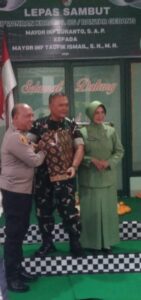 Kapolsek Bantargebang Bersama Forkopimcam Hadiri Lepas Sambut Danramil 05/Bantargebang