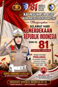 Kompol Darmawati,SE,MH,MM  Beserta Staf Mengucapkan Selamat Ulang Tahun Kemerdekaan RI ke 81 Tahun 2026