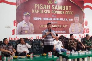 Pisah Sambut Kapolsek Pondok Gede, Kompol Bambang Digantikan AKP Wahyudi